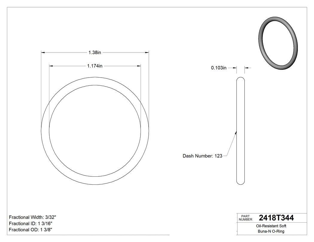 Technical drawing - 2418T344